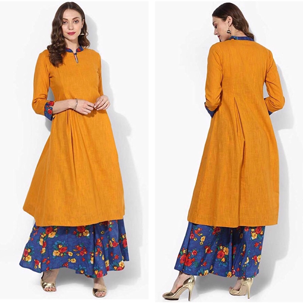 Tunic Dress With Palazzo Pant Two Piece Set K1